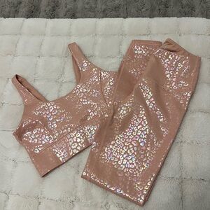 Sequin Pink Activewear Set